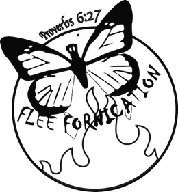 PROVERBS 6:27 FLEE FORNICATION logo