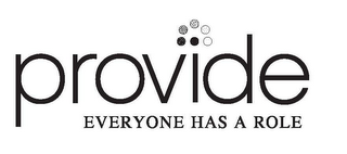 PROVIDE EVERYONE HAS A ROLE logo