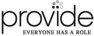 PROVIDE EVERYONE HAS A ROLE logo