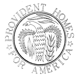 PROVIDENT HOMES FOR AMERICA logo
