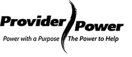 PROVIDER POWER POWER WITH A PURPOSE THE POWER TO HELP logo