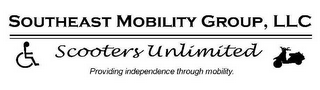 PROVIDING INDEPENDENCE THROUGH MOBILITY. logo