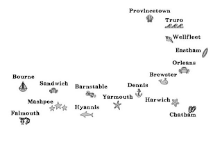 PROVINCETOWN TRURO WELLFLEET EASTHAM ORLEANS BREWSTER DENNIS BARNSTABLE SANDWICH BOURNE MASHPEE FALMOUTH HYANNIS YARMOUTH HARWICH CHATHAM logo
