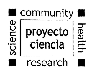 PROYECTO CIENCIA COMMUNITY HEALTH RESEARCH SCIENCE logo