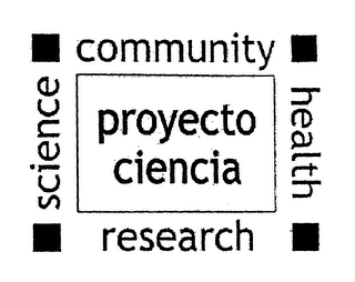 PROYECTO CIENCIA COMMUNITY HEALTH RESEARCH SCIENCE logo