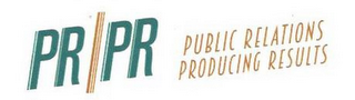 PR/PR PUBLIC RELATIONS PRODUCING RESULTS logo