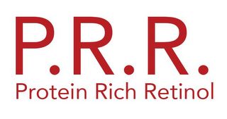 P.R.R. PROTEIN RICH RETINOL logo