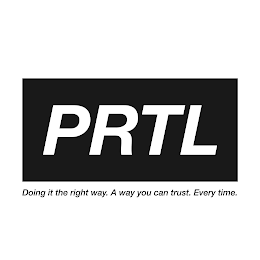 PRTL DOING IT THE RIGHT WAY. A WAY YOU CAN TRUST. EVERYTIME. logo