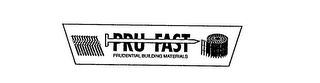 PRU FAST PRUDENTIAL BUILDING MATERIALS logo