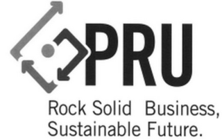 PRU ROCK SOLID BUSINESS SUSTAINABLE FUTURE logo