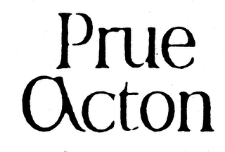 PRUE ACTON logo