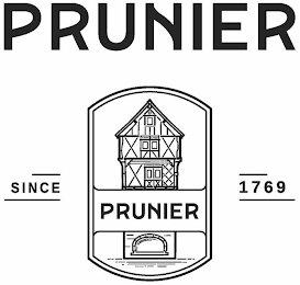 PRUNIER SINCE 1769 PRUNIER logo