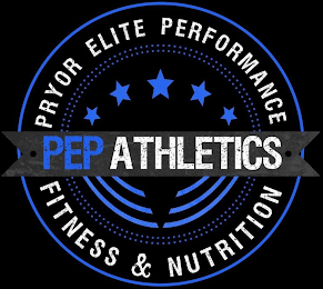 PRYOR ELITE PERFORMANCE FITNESS & NUTRITION PEP ATHLETICS logo