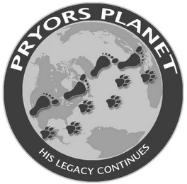 PRYORS PLANET HIS LEGACY CONTINUES logo