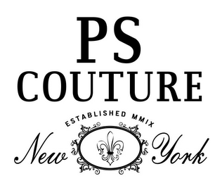 PS COUTURE ESTABLISHED MMIX NEW YORK logo
