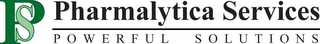 PS PHARMALYTICA SERVICES POWERFUL SOLUTIONS logo
