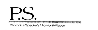 P.S. PHOTONICS SPECTRA'S MID-MONTH REPORT logo
