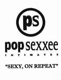 PS POP SEXXEE INTIMATES "SEXY, ON REPEAT" logo