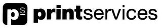 PS PRINTSERVICES logo