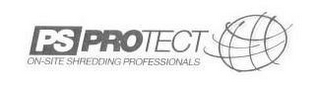 PS PROTECT ON-SITE SHREDDING PROFESSIONALS logo