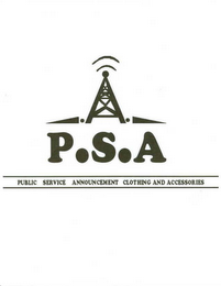 P.S.A PUBLIC SERVICE ANNOUNCEMENTS CLOTHING & ACCESSORIES logo