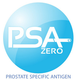 PSA ZERO PROSTATE SPECIFIC ANTIGEN logo