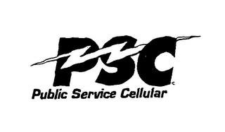PSC PUBLIC SERVICE CELLULAR logo