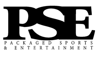 PSE P A C K A G E D S P O R T S & E N T E R T A I N M E N T logo