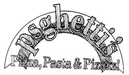 PSGHETTI'S PIZZA, PASTA & PIZZAZZ! logo