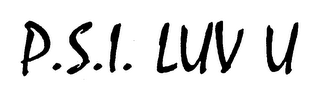 P.S.I. LUV U logo