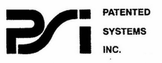 PSI PATENTED SYSTEMS INC. logo