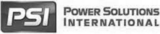 PSI POWER SOLUTIONS INTERNATIONAL logo