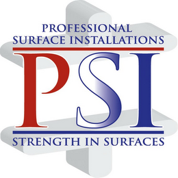 PSI PROFESSIONAL SURFACE INSTALLATIONS STRENGTH IN SURFACES logo