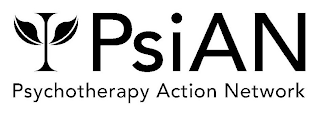 PSIAN PSYCHOTHERAPY ACTION NETWORK logo