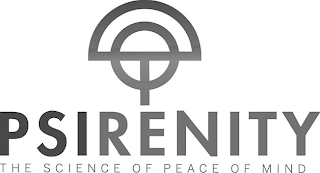 PSIRENITY THE SCIENCE OF PEACE OF MIND logo