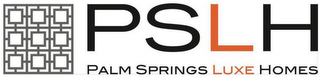 PSLH PALM SPRINGS LUXE HOMES logo