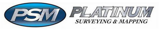 PSM PLATINUM SURVEYING & MAPPING logo