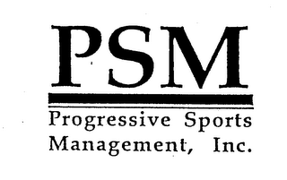 PSM PROGRESSIVE SPORTS MANAGEMENT, INC. logo