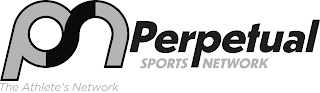 PSN PERPETUAL SPORTS NETWORK THE ATHLETE'S NETWORK logo