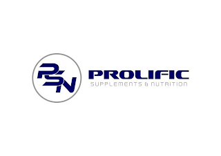 PSN PROLIFIC SUPPLEMENTS & NUTRITION logo