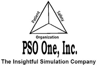 PSO ONE, INC. THE INSIGHTFUL SIMULATION COMPANY PATIENT SAFETY ORGANIZATION logo