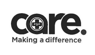 PSP CARE. MAKING A DIFFERENCE logo