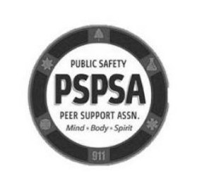 PSPSA PUBLIC SAFETY PEER SUPPORT ASSN. MIND · BODY · SPIRIT 911 logo