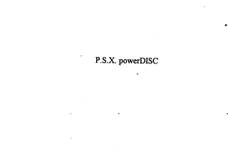 P.S.X. POWERDISC logo