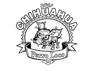 PSYCHO CHIHUAHUA PERRO LOCO SINCE 1923 logo