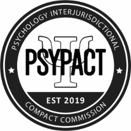 PSYPACT PSYCHOLOGY INTERJURISDICTIONAL COMPACT COMMISSION EST 2019 logo