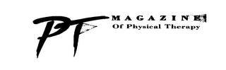 PT--MAGAZINE OF PHYSICAL THERAPY logo
