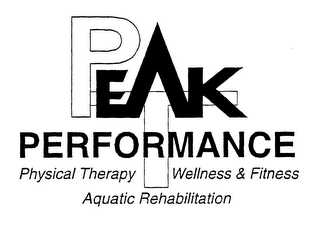PT PEAK PERFORMANCE PHYSICAL THERAPY WELLNESS & FITNESS AQUATIC REHABILITATION logo