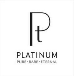 PT PLATINUM PURE · RARE · ETERNAL logo