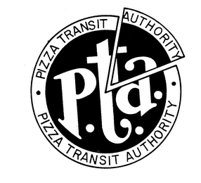 PTA PIZZA TRANSIT AUTHORITY logo